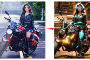 AI绘画：StableDiffusion制作AI赛博机车图保姆级教程