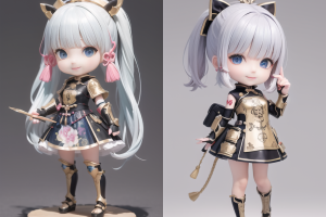 原神盲盒风格：AI绘画Stable Diffusion原神人物公仔实操：核心tag+lora模型汇总